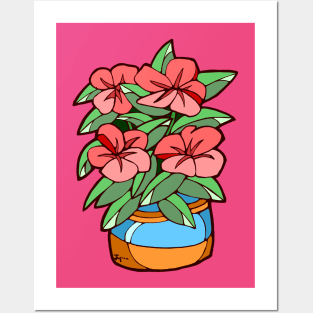 Flowering Potted Plant Posters and Art